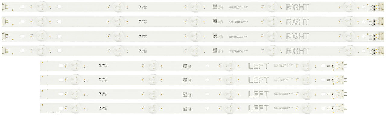 LG NC490DGG-AAFX1-41CA Replacement LED Backlight Strips (8)