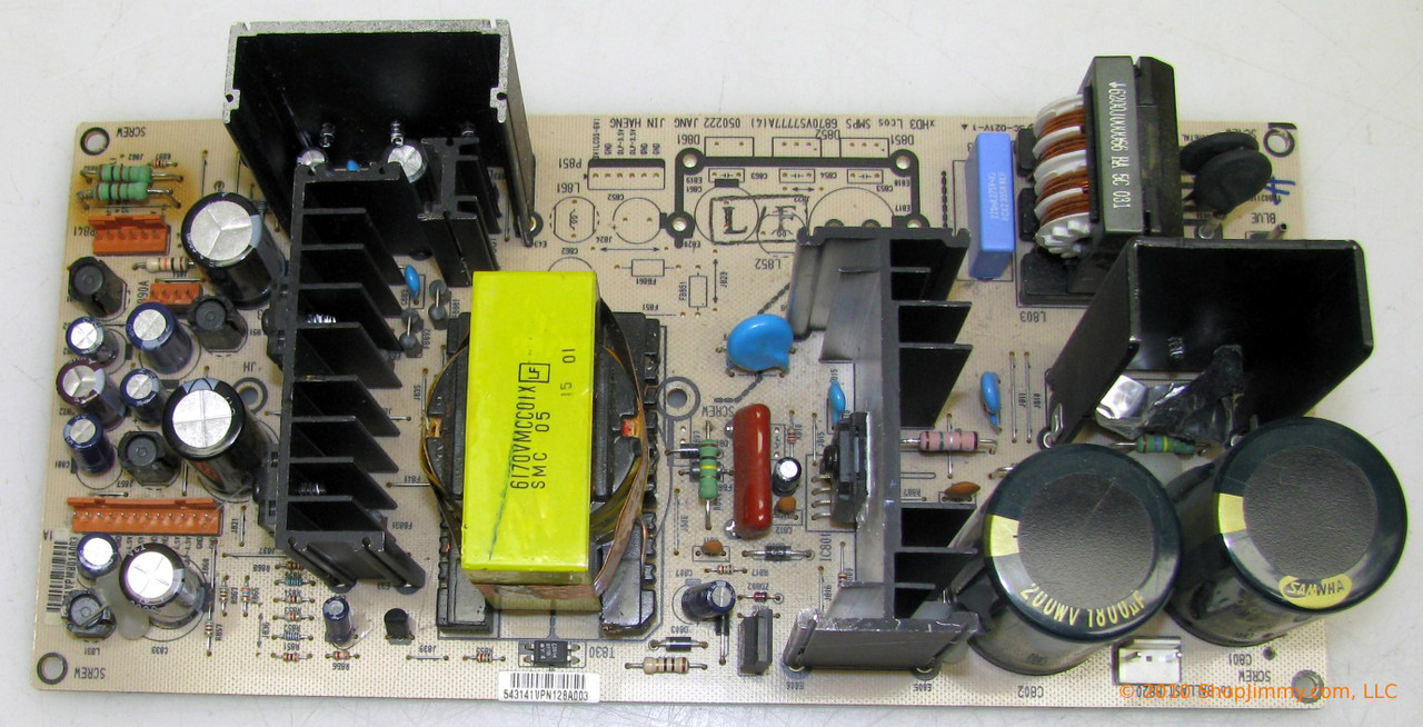 LG 6871VPMB01A Power Supply for 52SX4D-UB