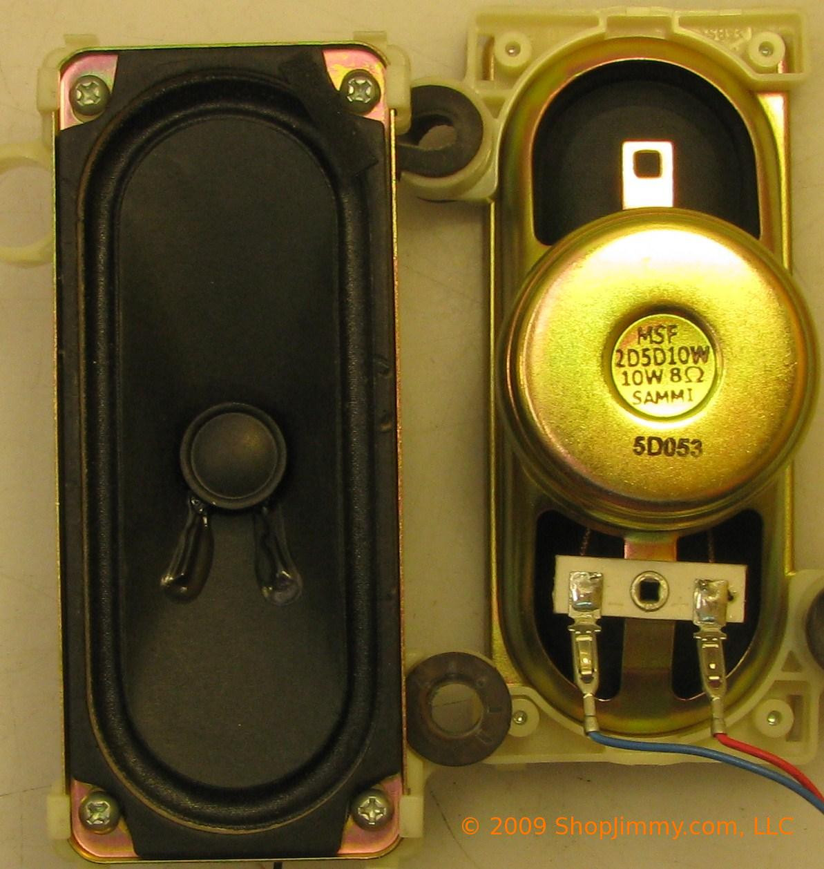 Toshiba 72783620 (MSF-2D5D10W, MSF-2D5D10WD-L) Speaker Set