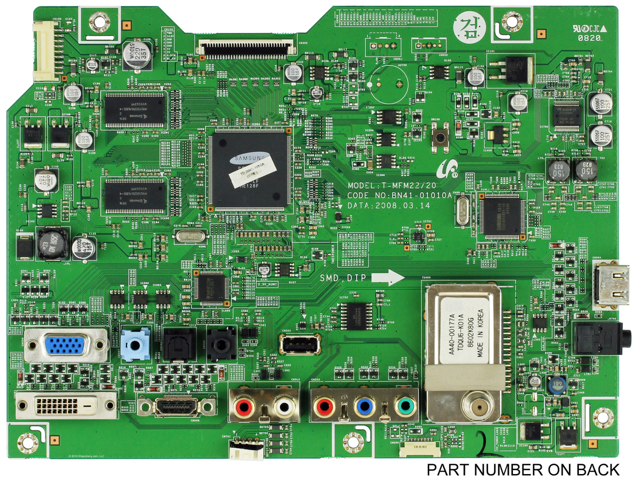 Samsung BN91-02315W Main Board for LS26TDNSUV/ZA(TM26WS)