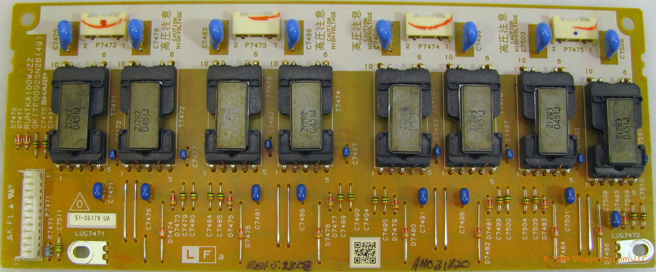 Sharp RUNTKA100WJZZ (QKITF0092SN2B(49)) Backlight Inverter