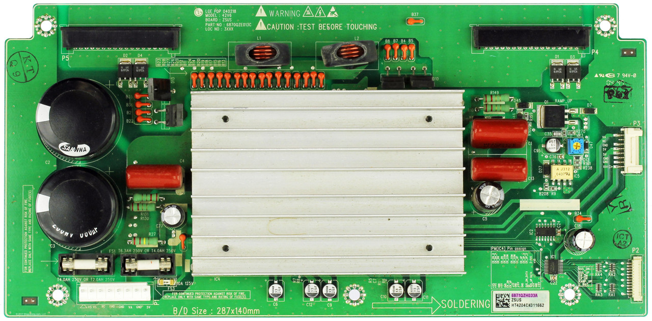 LG 6871QZH033A (6870QZE013B, 6870QZE013C) ZSUS Board