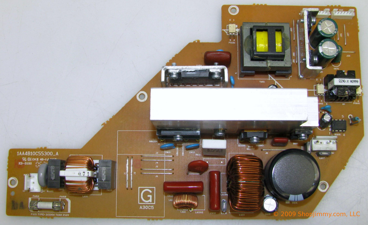 Sanyo 6103295275 Power Supply for PLV-55WHD1