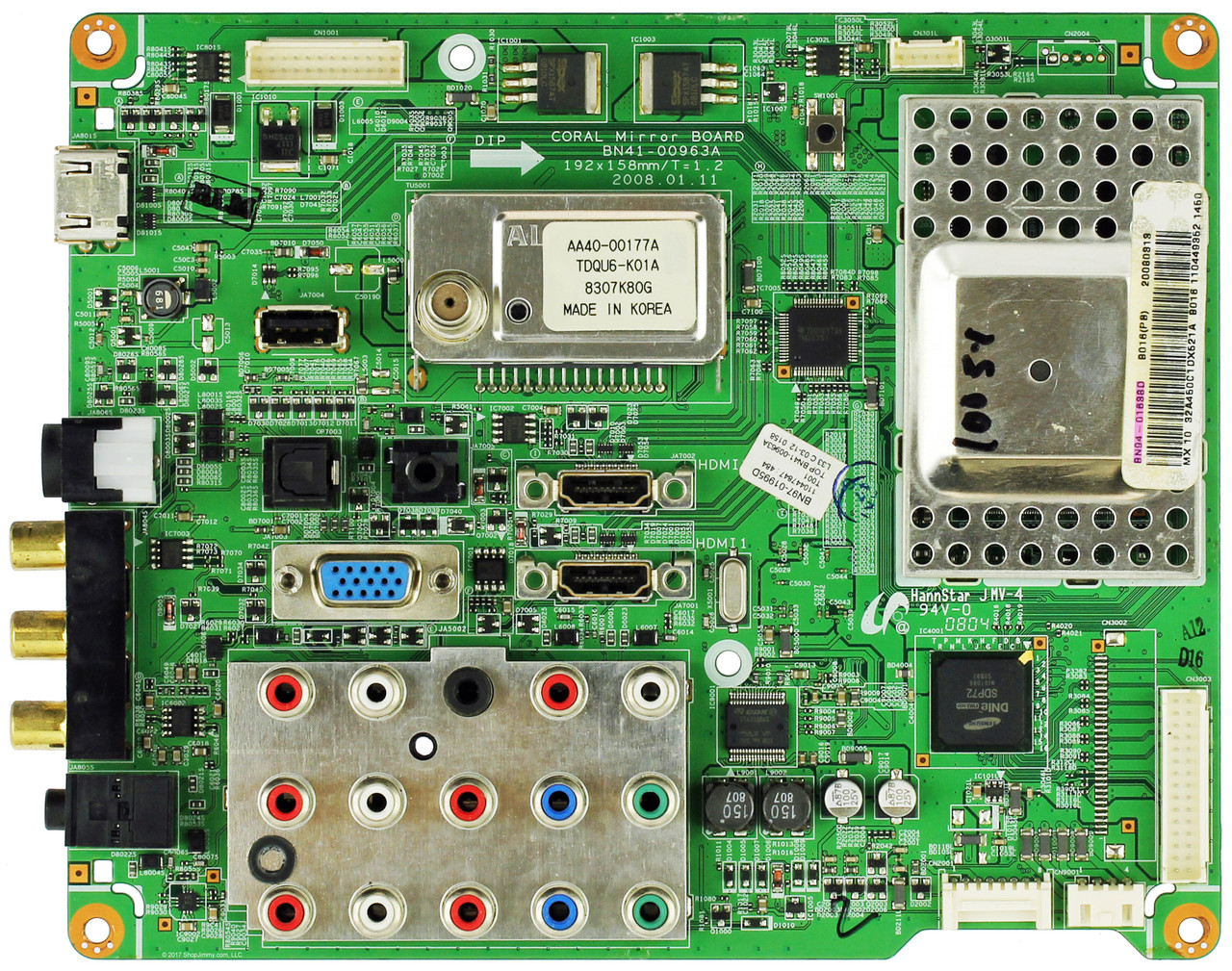 Samsung BN94-01638D (BN41-00963A) Main Board for LN32A450C1DXZA