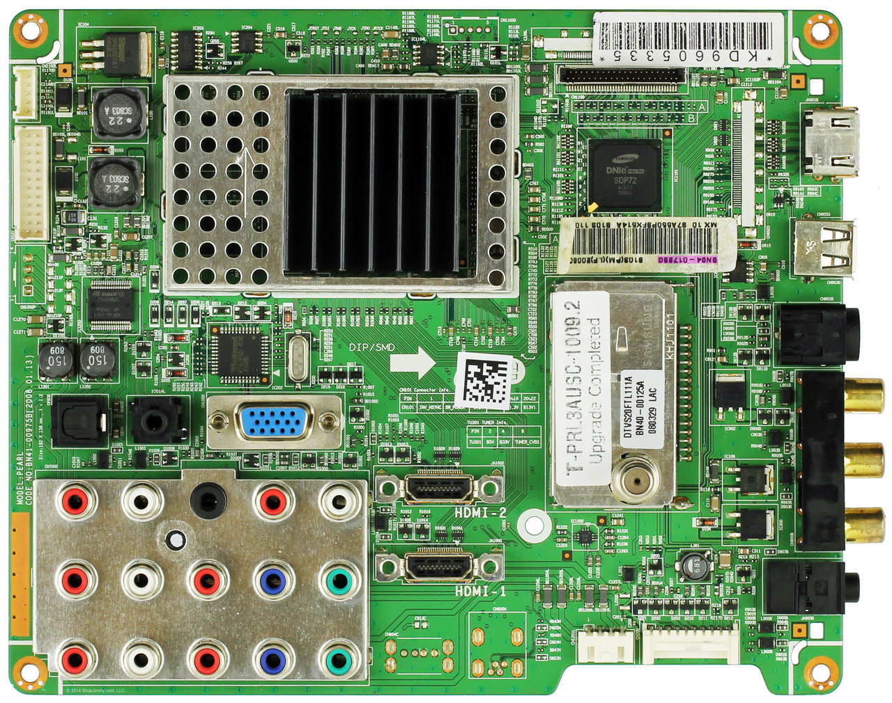 Samsung BN94-01723G (BN41-00975B) Main Board for LN37A550P3FXZA