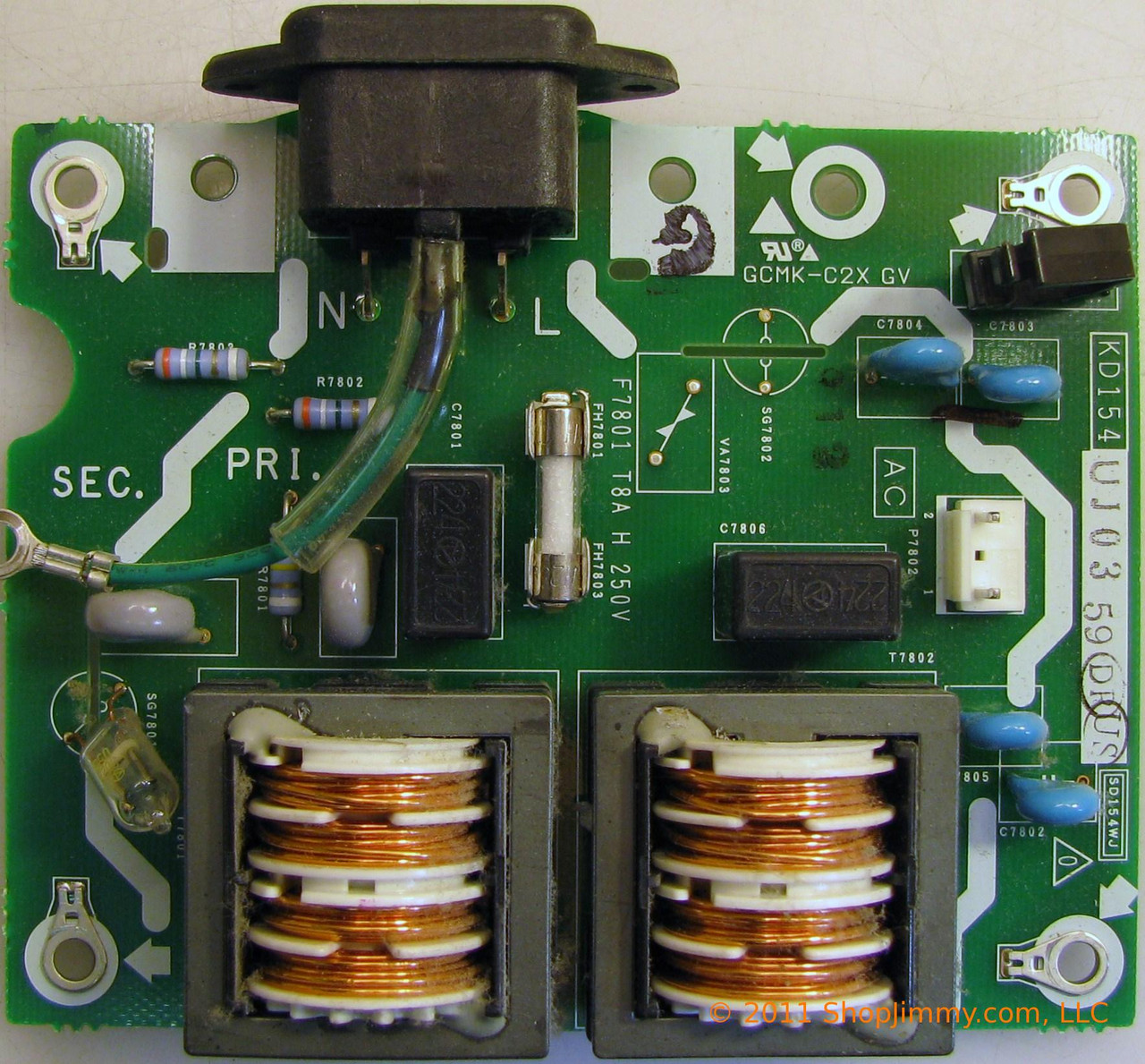 Sharp DUNTKD154VJ03 (KD154, SD154WJ) AC Input Unit