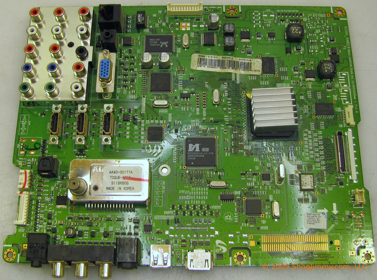 Samsung BN94-01819D Main Board for PN50A650T1FXZA