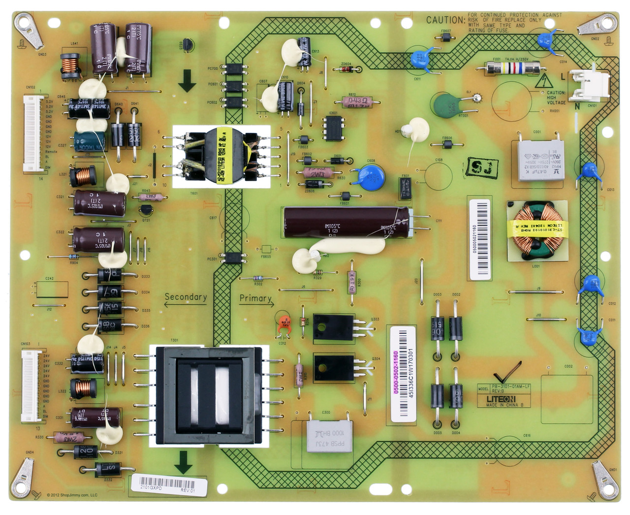 Vizio 0500-0502-1160 (PB-3101-01AM-LF) Power Supply Unit