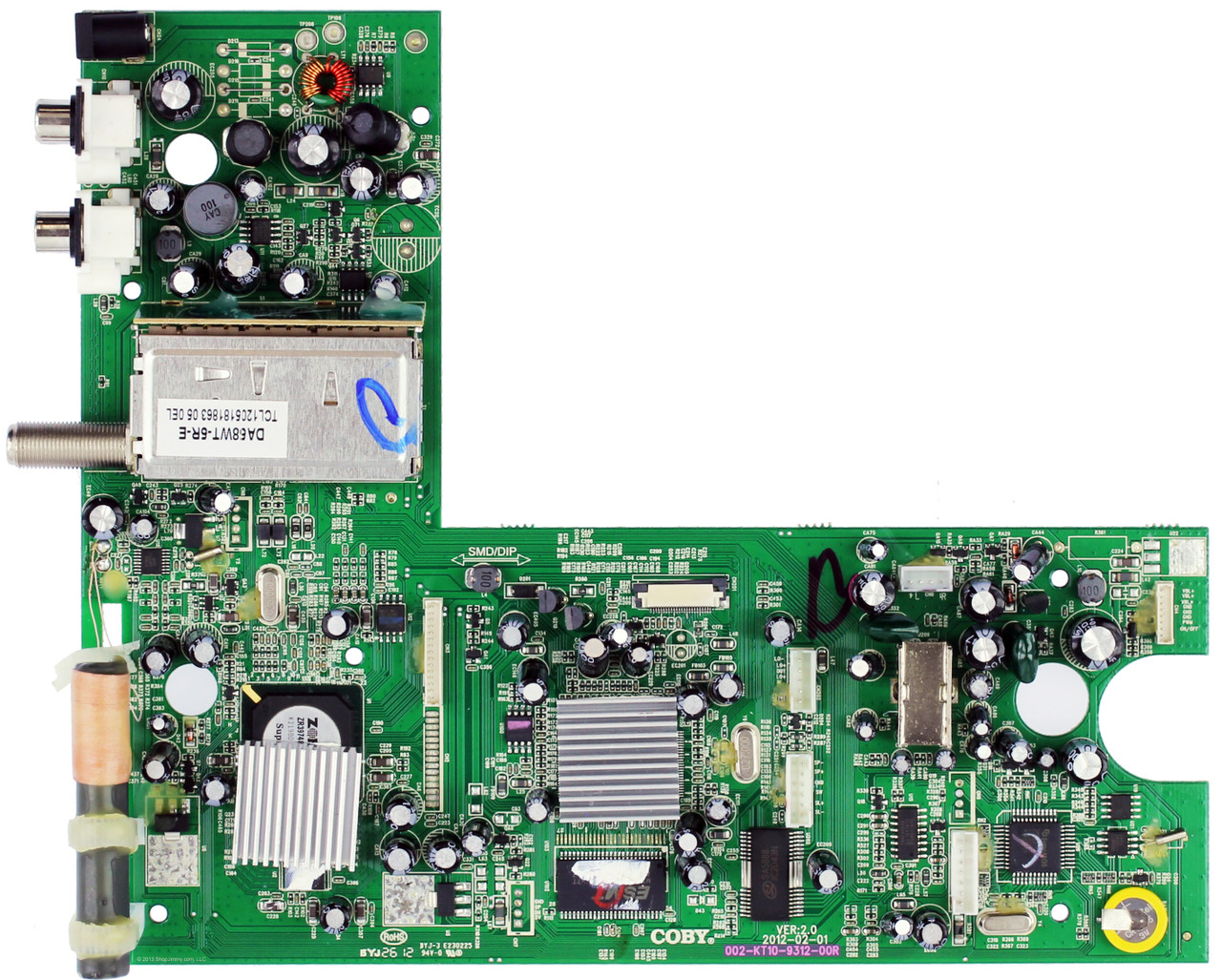 Coby 002-KT10-9312-00R Main Board for KTFDVD1093
