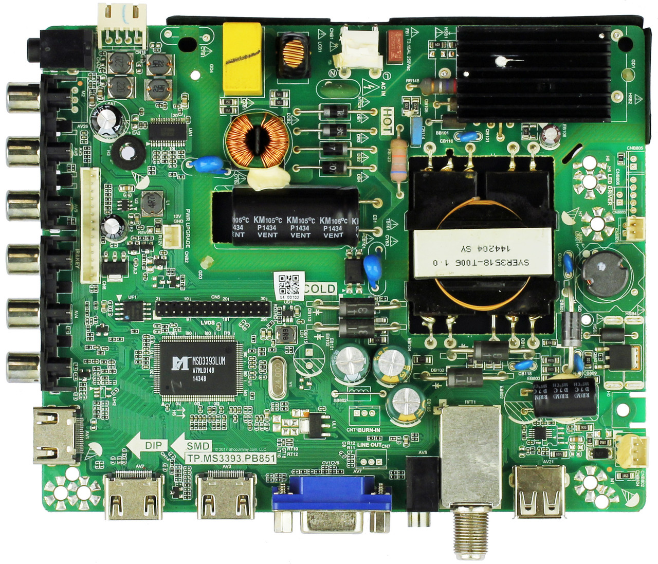 Westinghouse Main Board/ Power Supply Board for DWM32H1G1 Version TW-77711-R032A