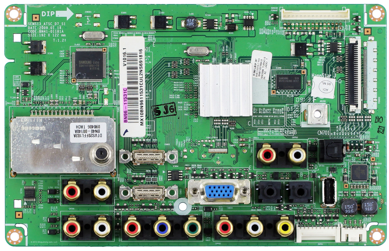 Samsung BN96-11531C Main Board for LN26B360C5DXZA