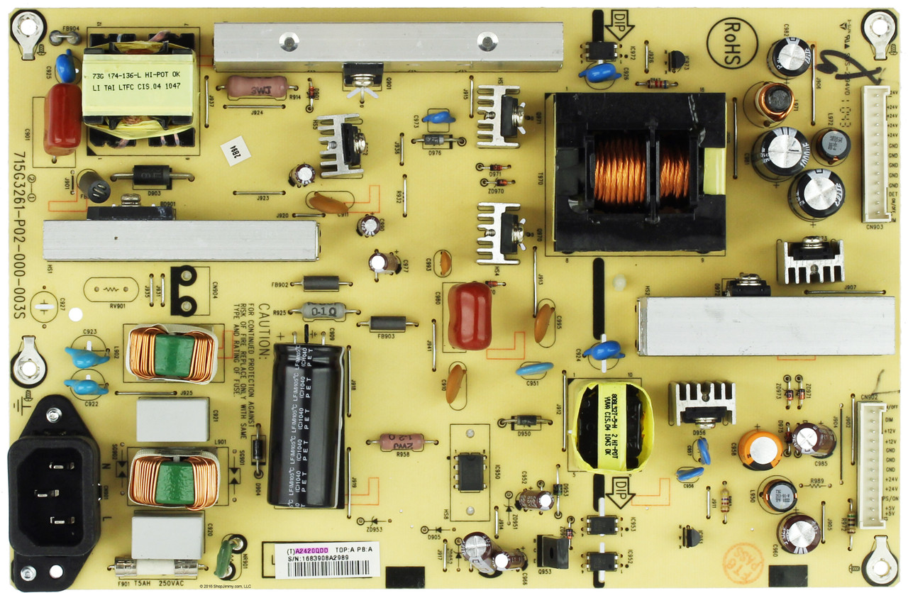 Vizio PWTVA2420QDD (A2420QDD) Power Supply for E370VA / E371VA