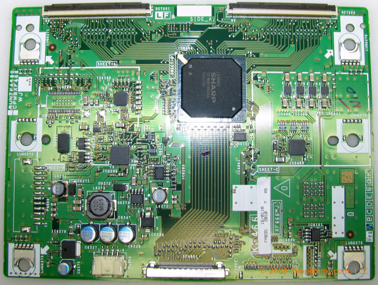 Sharp DUNTKF466FM03 T-Con Board for LC-52D78UN