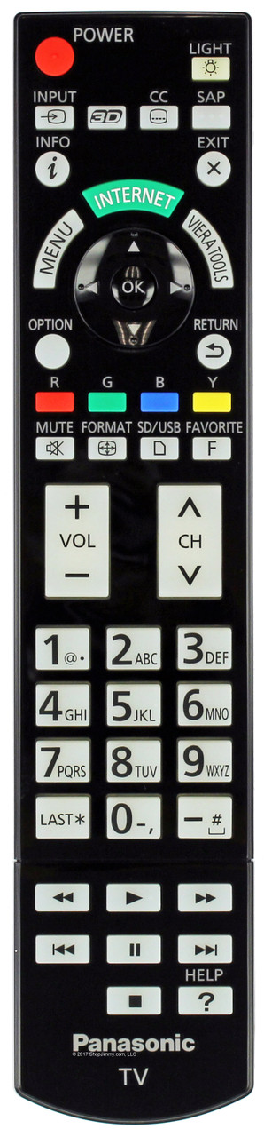 Panasonic N2QAYB000703 Remote Control