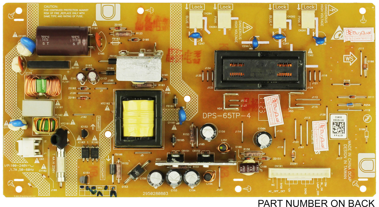 Dynex 56.04065.1L1 Power Supply / Backlight Inverter for DX-24LD230A12
