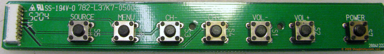 Audiovox 667-L37K7-05 (782-L37K7-0500) Keyboard Controller