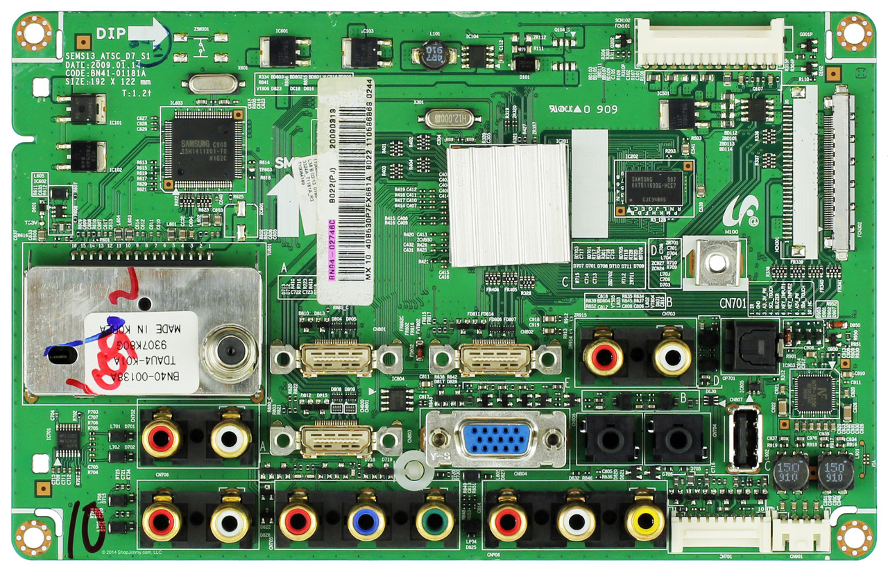 Samsung BN94-02746C (BN41-01181A) Main Board for LN40B530P7FXZA