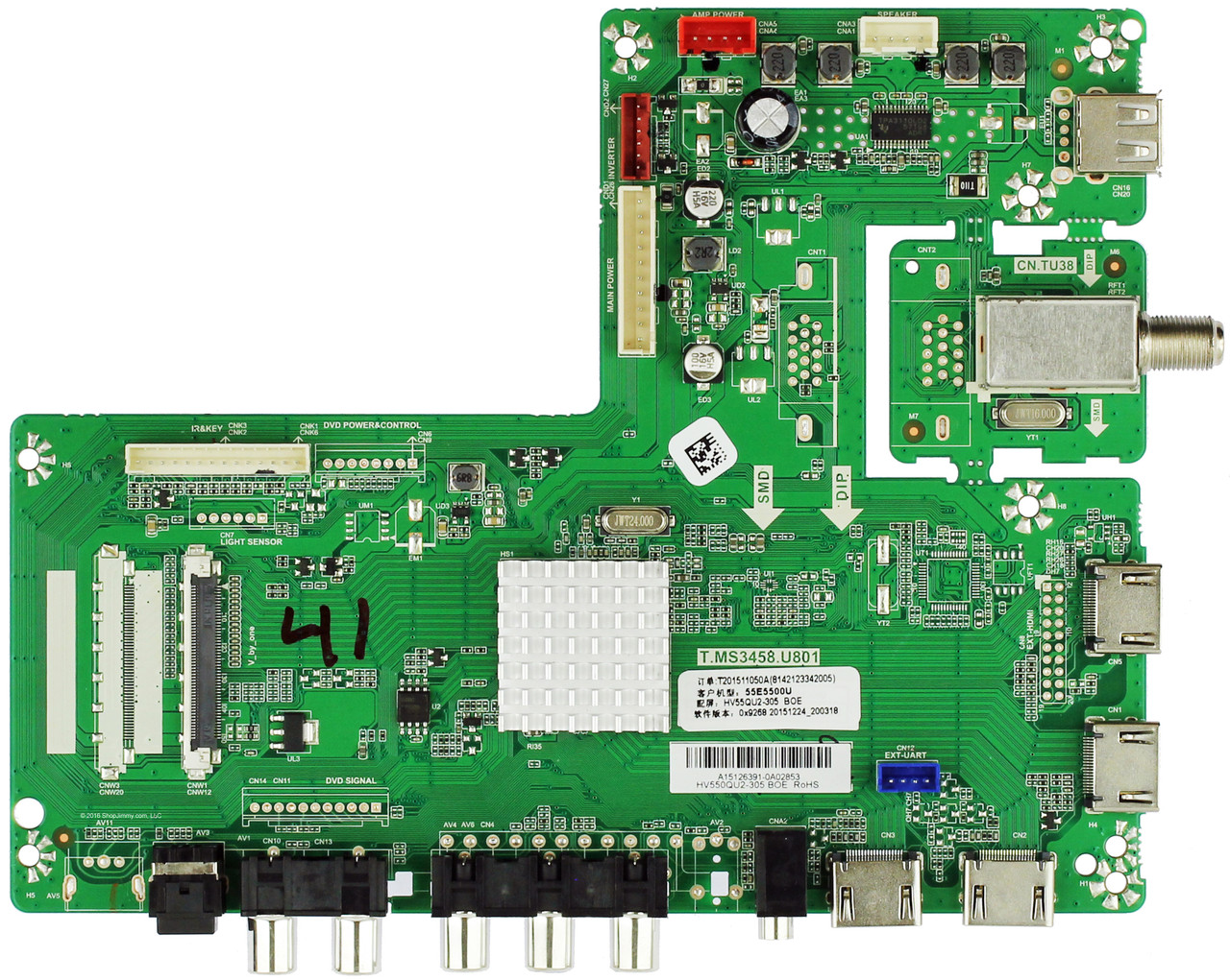 Haier DH1TKJM0200M Main Board for 55E5500U