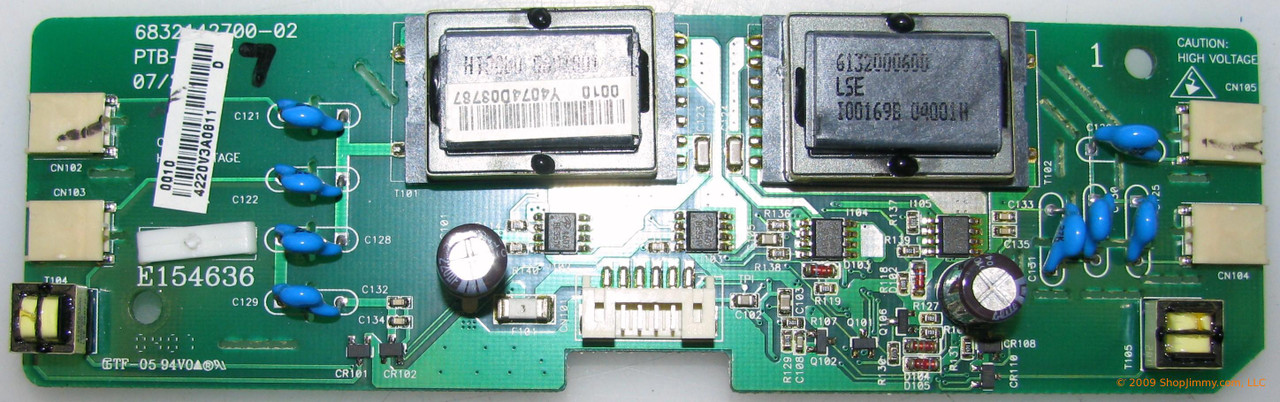 NEC 4220V3A0811 (E154636, 6832142700-02) Backlight Inverter