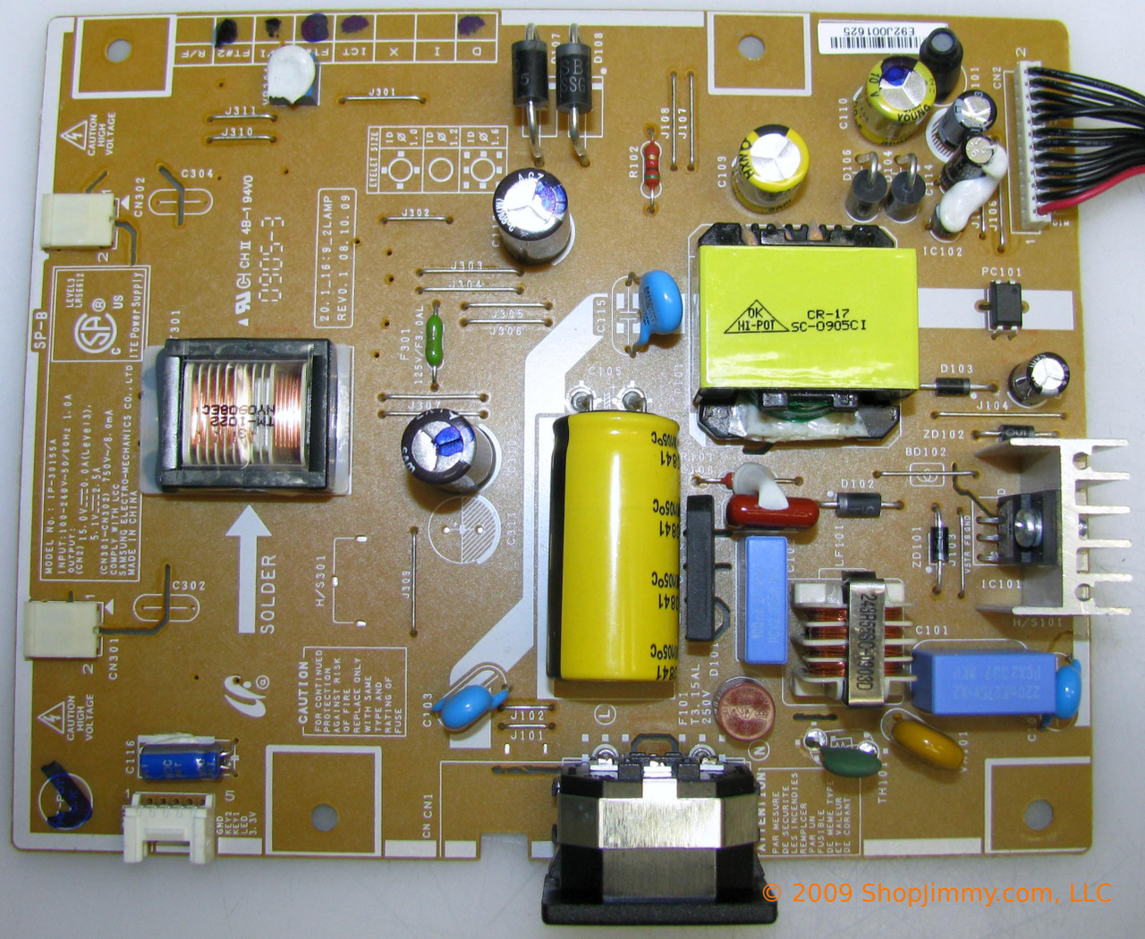 Samsung BN44-00124V Power Supply / Backlight Inverter