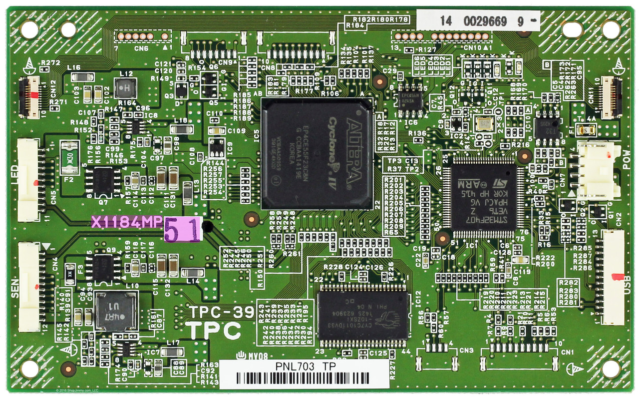 Sharp CPWBX1184MP51 TPC PWB Unitz