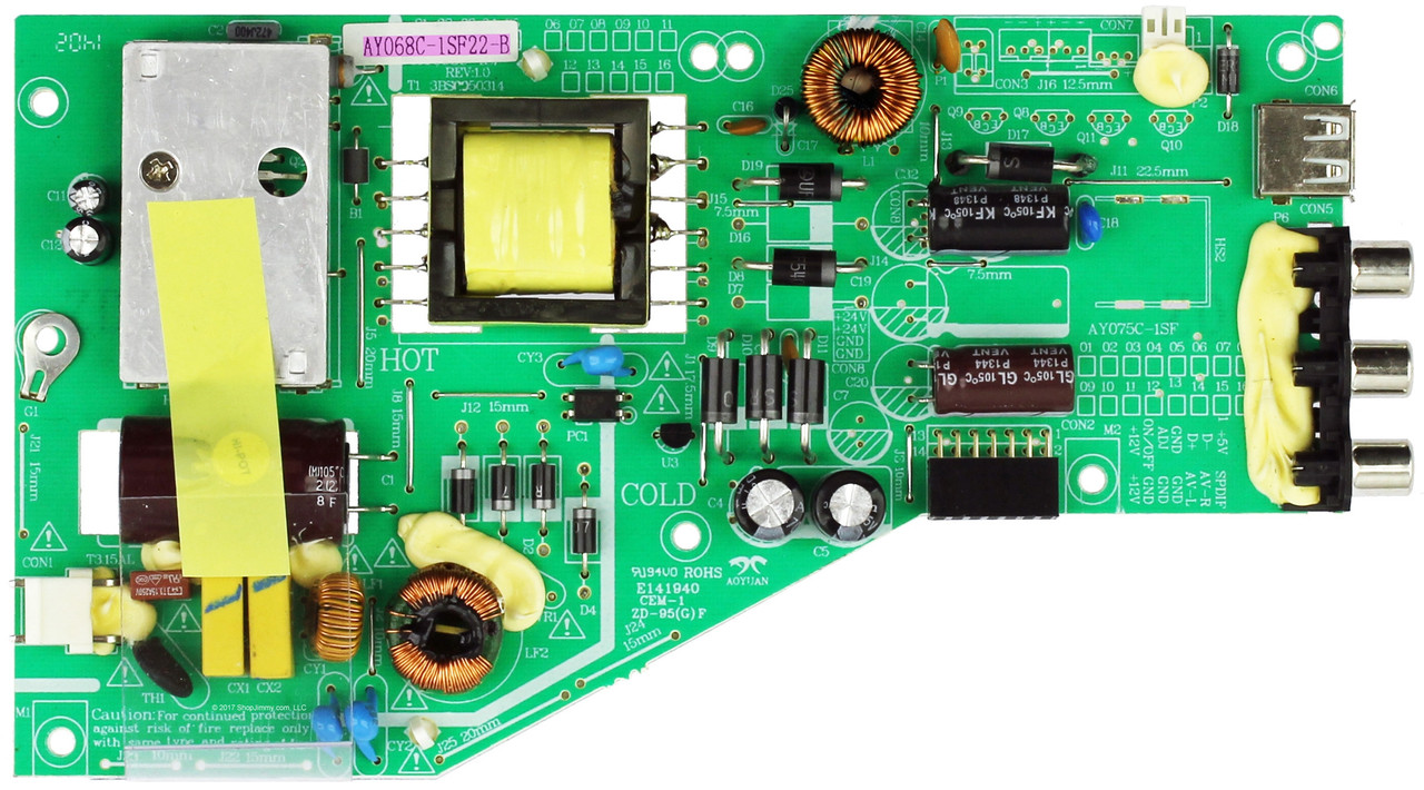 Proscan AY068C-1SF22-B Power Supply for PLDV321300