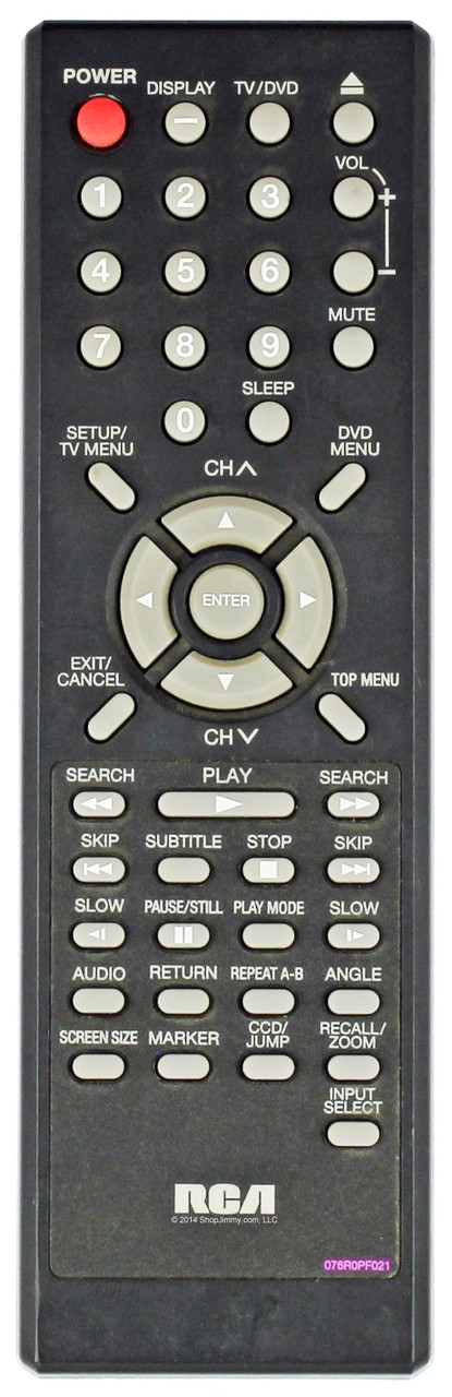 RCA 276263 (076R0PF021) Remote Control