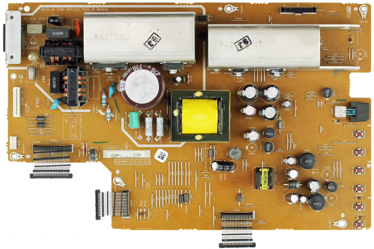 Sharp DUNTKD043FM06 (KD043, QPWBFD043WJN3) Power Supply Unit