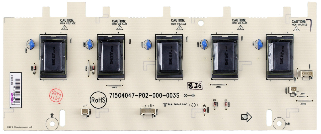 Insignia INTV9QAAAAB8 Backlight Inverter