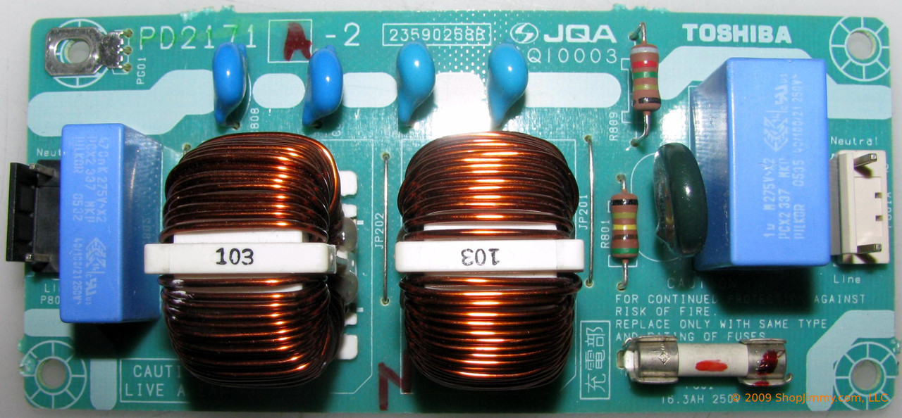 Toshiba 75001533 (PD2171A-2, 23590258B) AC Inlet