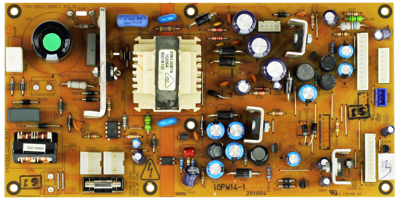 Hitachi 20185696 (18PW14-1) Sub Power Supply for 42PMA225EZ