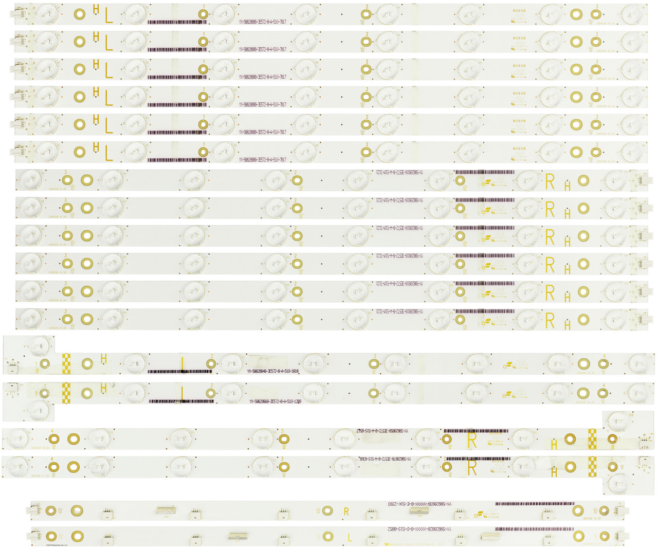 Vizio LB50028 LED Backlight Strips (18) M50-C1