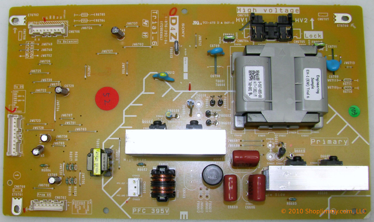 Sony A-1419-054-A (1-876-292-04, 172959304) D4Z Board
