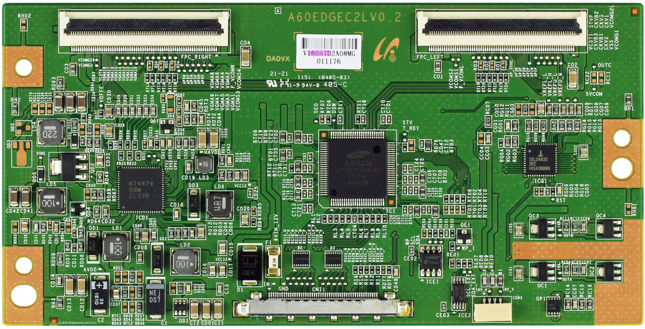 Samsung LJ94-16057D/LJ94-16057E (A60EDGEC2LV0.2) T-Con Board