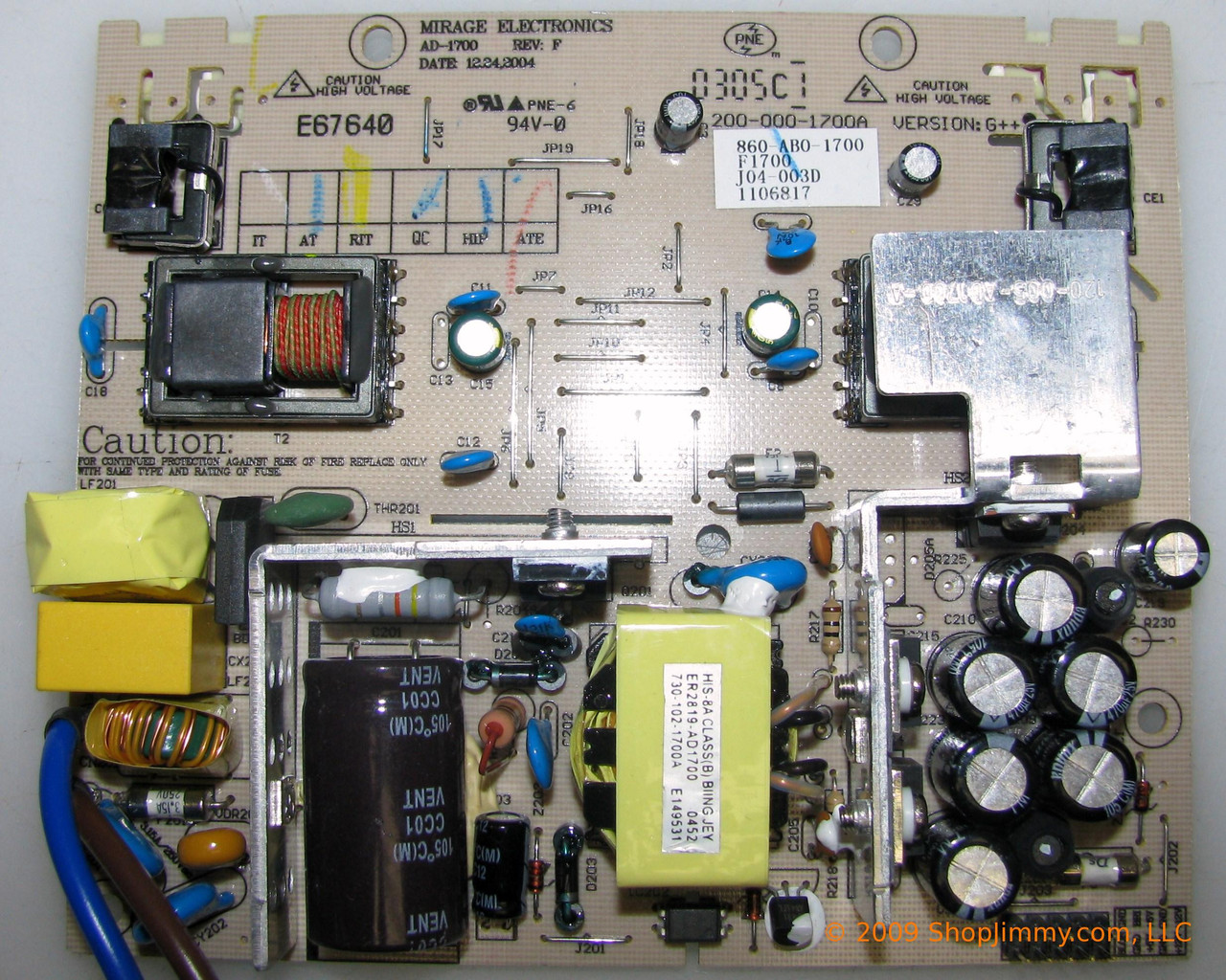 Proview 860-AB0-1700 Power Supply / Backlight Inverter