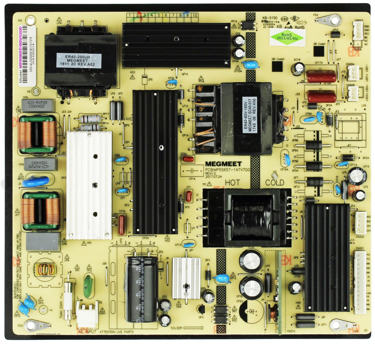 Element MP5565T-90V1200 Power Supply/LED Driver Board