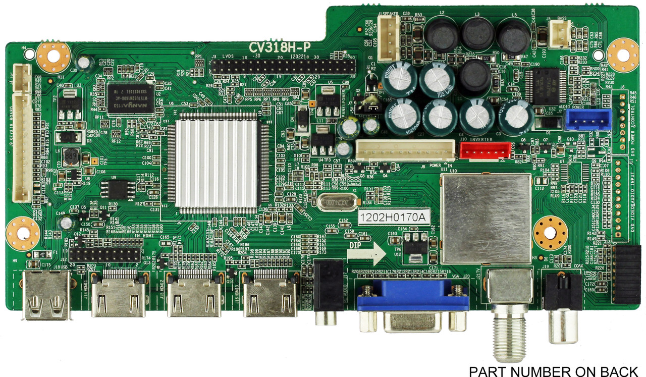 Element 1202H0170A (CV318H-P) Main Board for ELDFT501J
