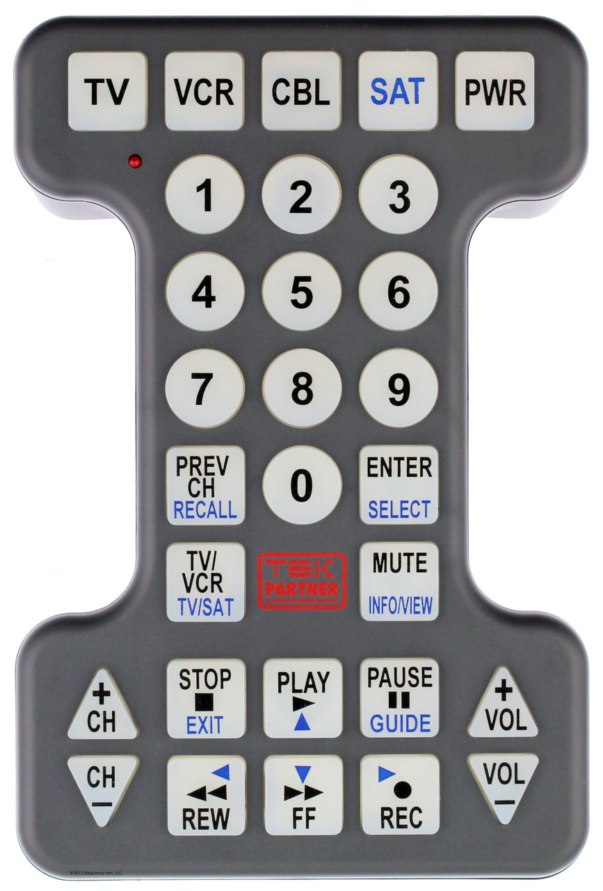 Tek Partner WMM-BR1000 Big Button Universal Remote
