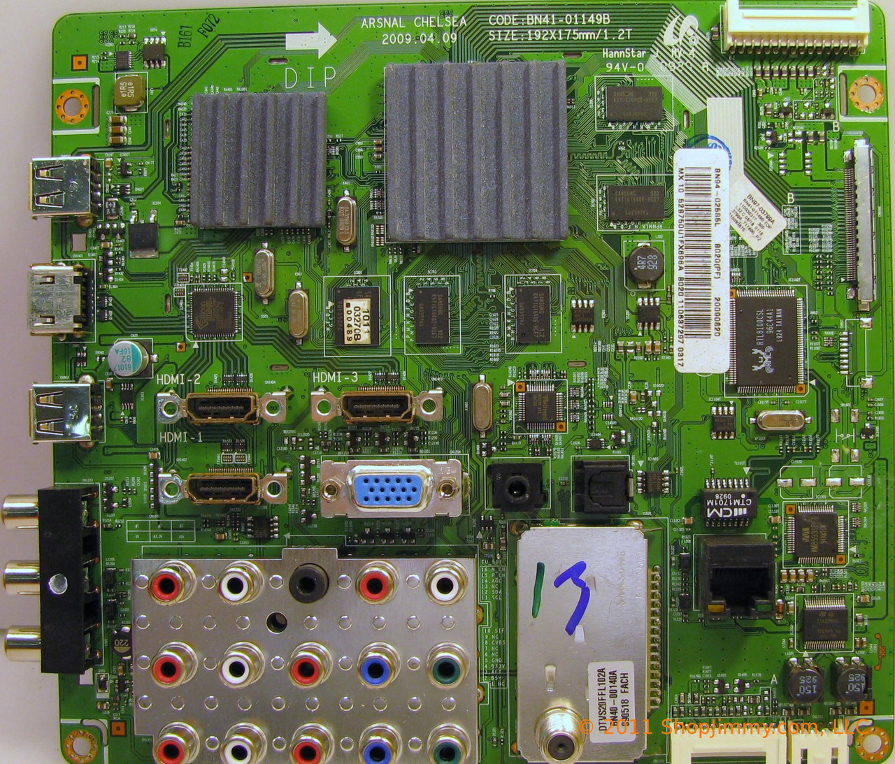 Samsung BN94-02585L (BN97-03799A) Main Board for LN52B750U1FXZA