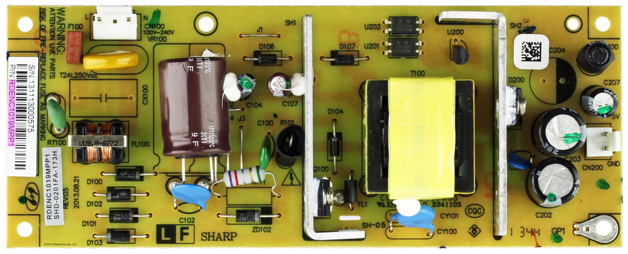 Sharp RDENC1019MPP1 Power Supply Unit