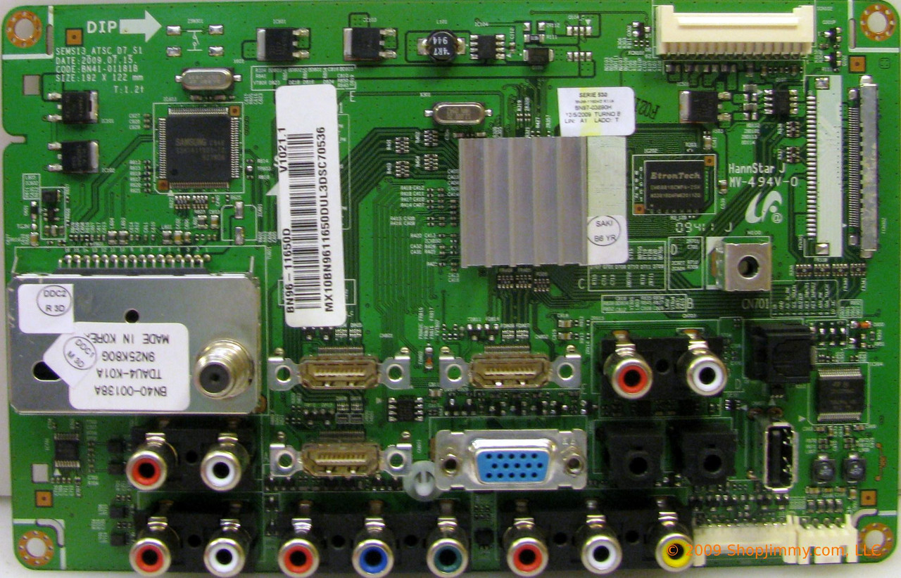 Samsung BN96-11650D Main Board for LN40B530P7FXZA