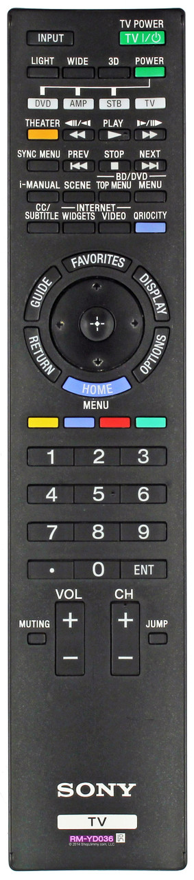 Sony 1-487-710-12 (RM-YD036) Remote Control