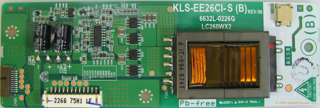 LG Philips 6632L-0226G Backlight Inverter Slave