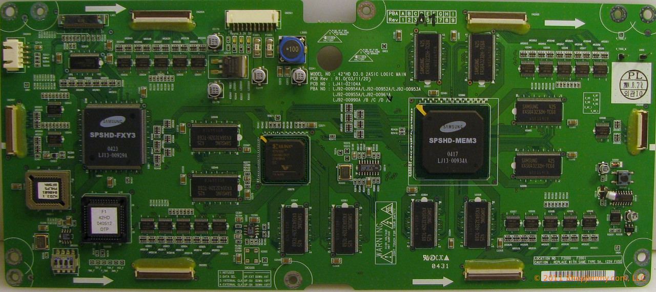 Philips 996500025105 (LJ92-00990E) Main Logic CTRL Board