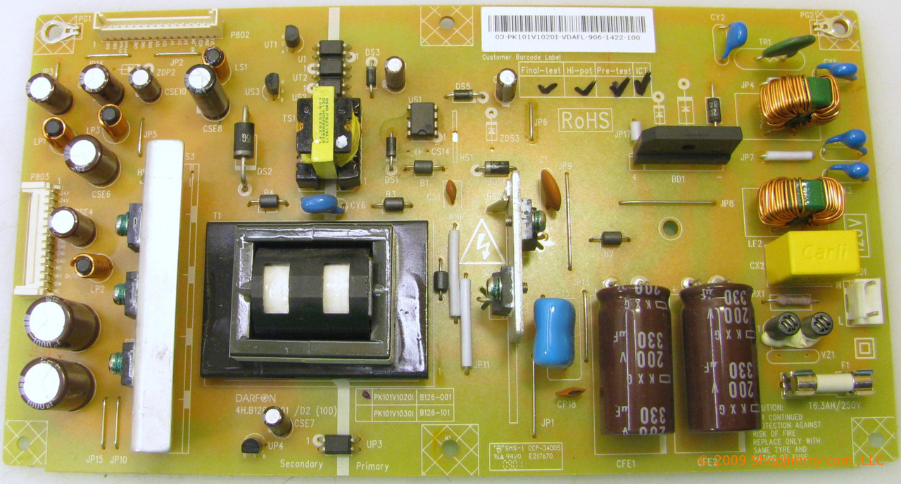 Toshiba PK101V1020I (4H.B1260.001) Power Supply for 32AV502R