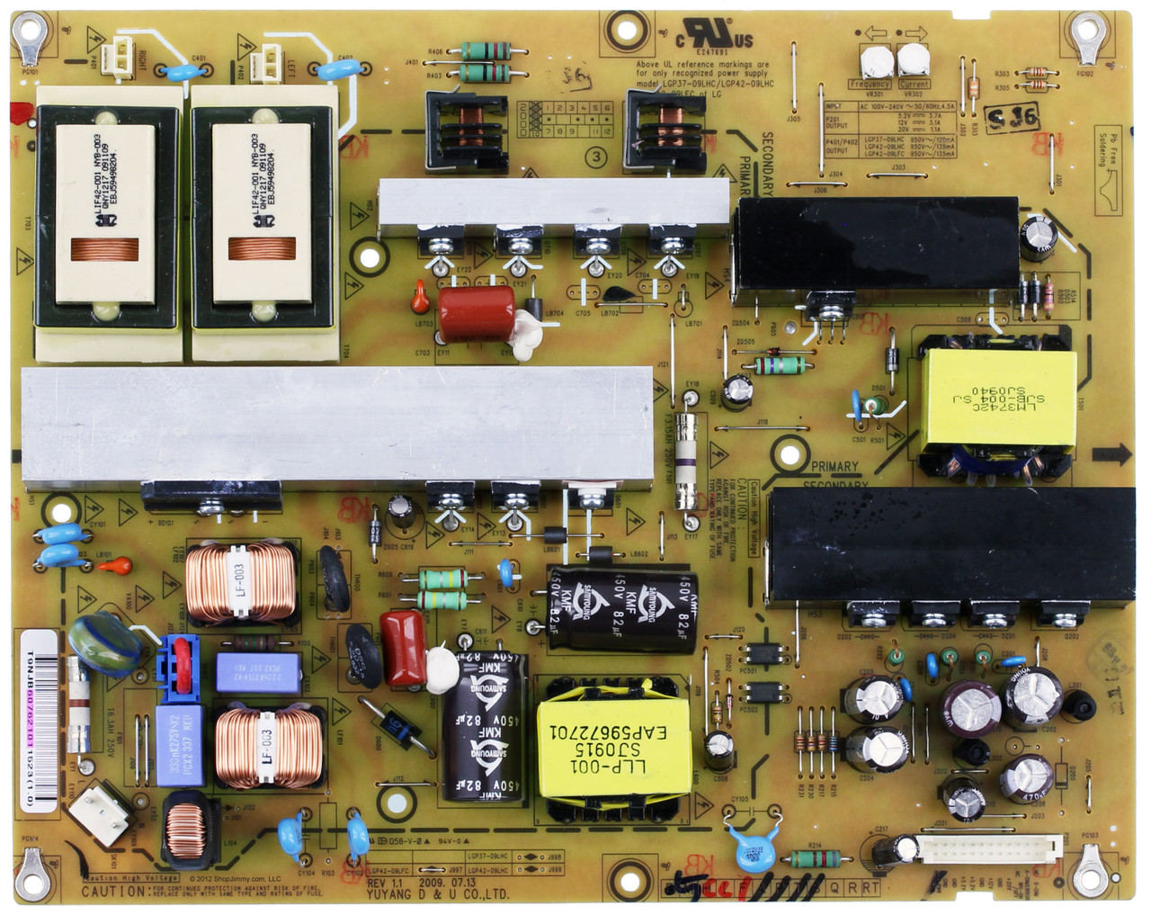 LG EAY60762101 (LGP42-09LFC) Power Supply / Backlight Inverter