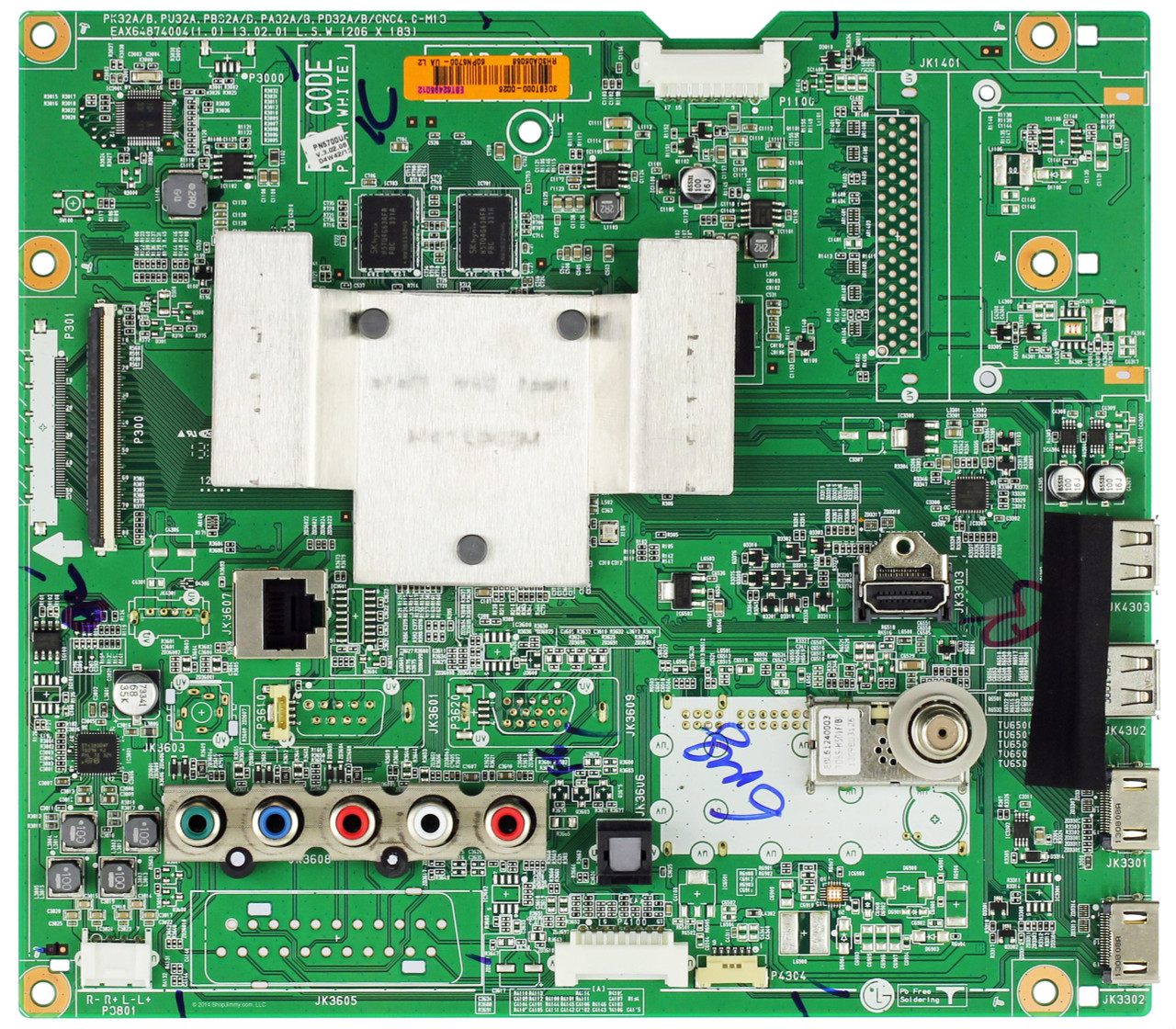 LG EBT62495011 / EBT62495012 Main Board for 60PN5700-UA