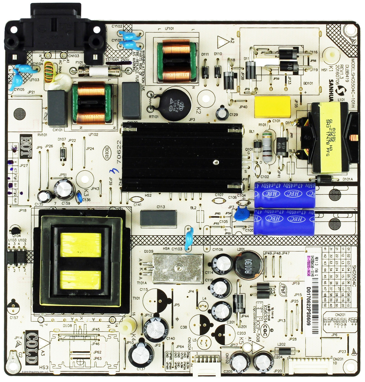 Hitachi 81-PBE055-H4C48 Power Supply Board