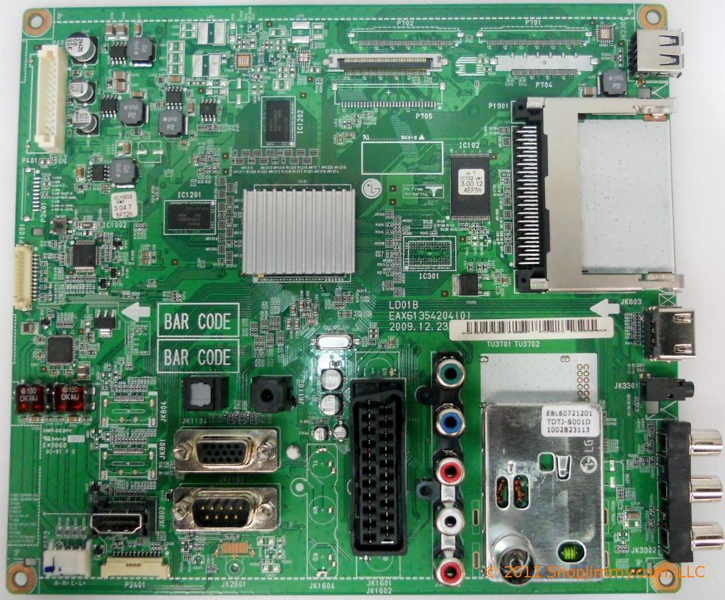 LG EBU60803645 Main Board for 37LD450-ZA