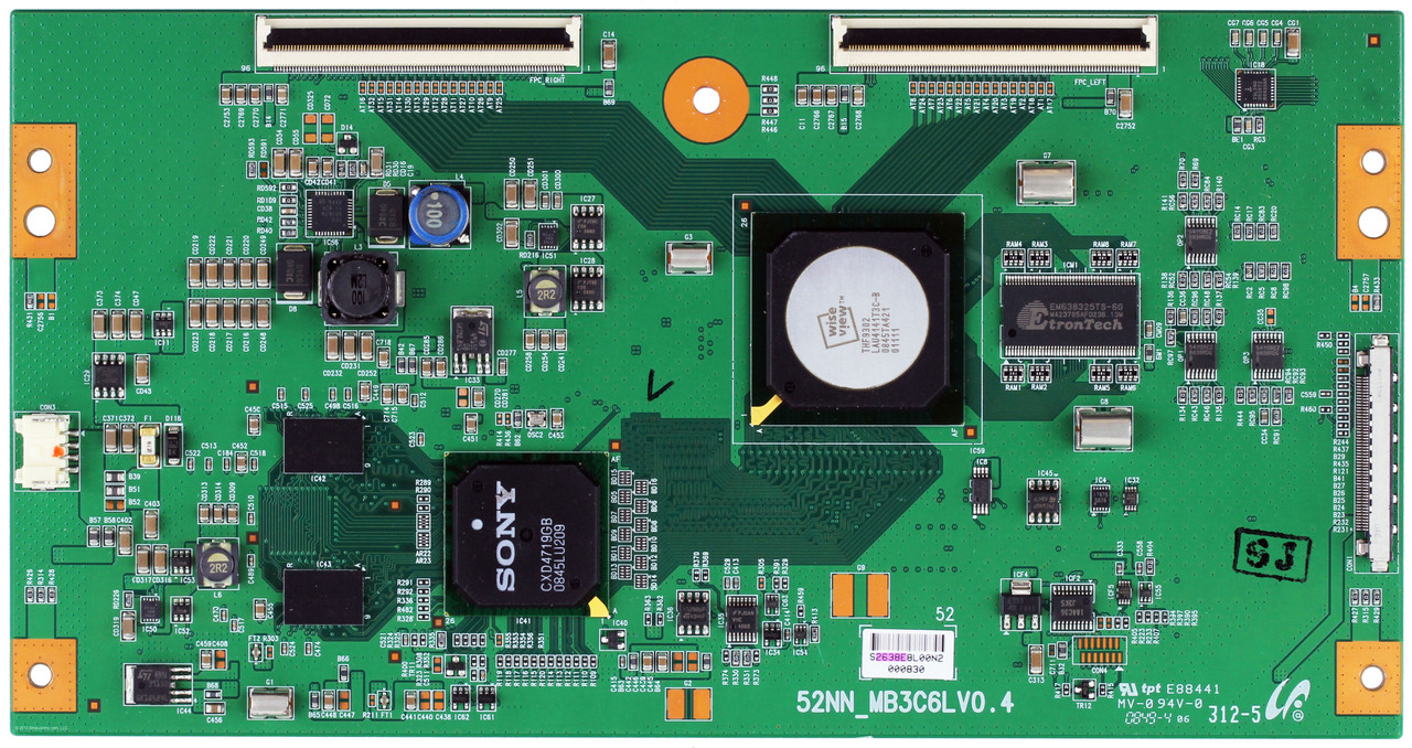 Sony LJ94-02638E (52NN_MB3C6LV0.4) T-Con Board for KDL-52V5100